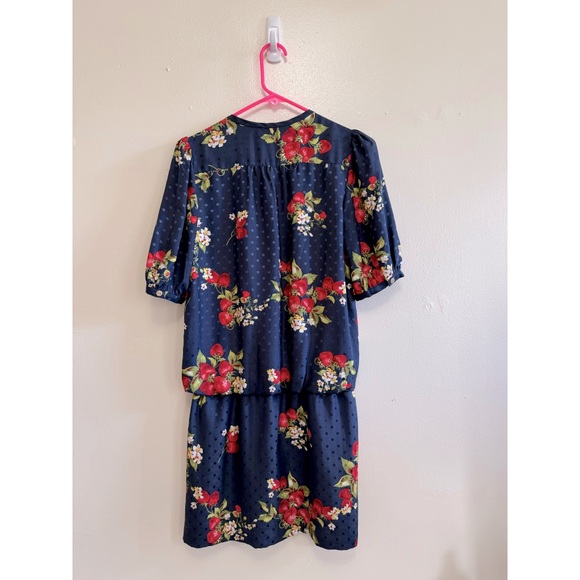 Vintage Juicy Couture Strawberry Silk Dress - Picture 3 of 14